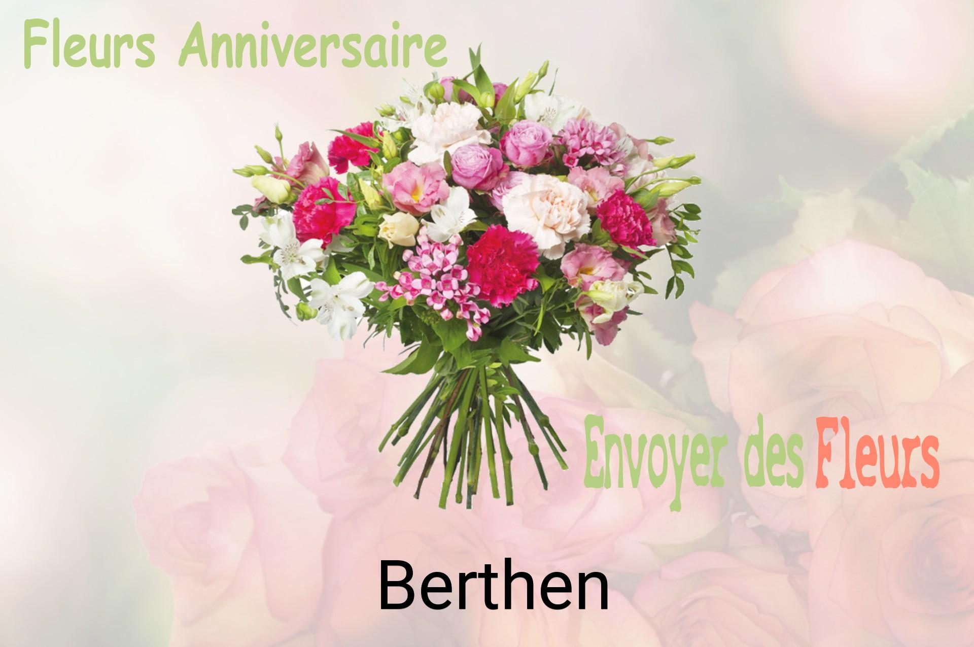 Bouquet de fleurs d’anniversaire livré à Berthen