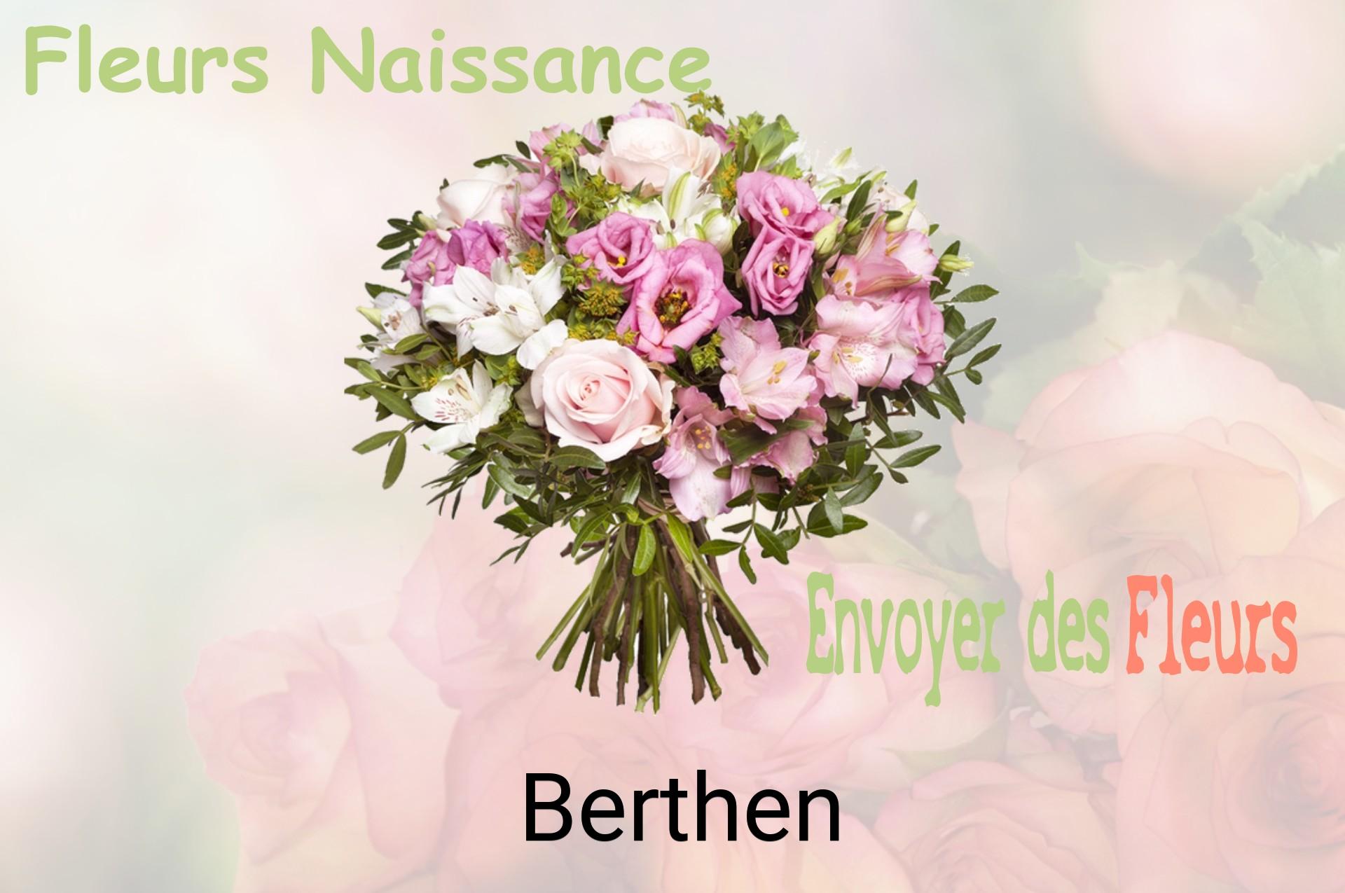 Bouquet de fleurs de naissance livré à Berthen
